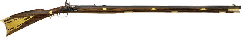 Traditions Pennsylvania Muzzleloading Rifle 50 Caliber Flintlock 33.5" Blued Barrel Walnut Stock
