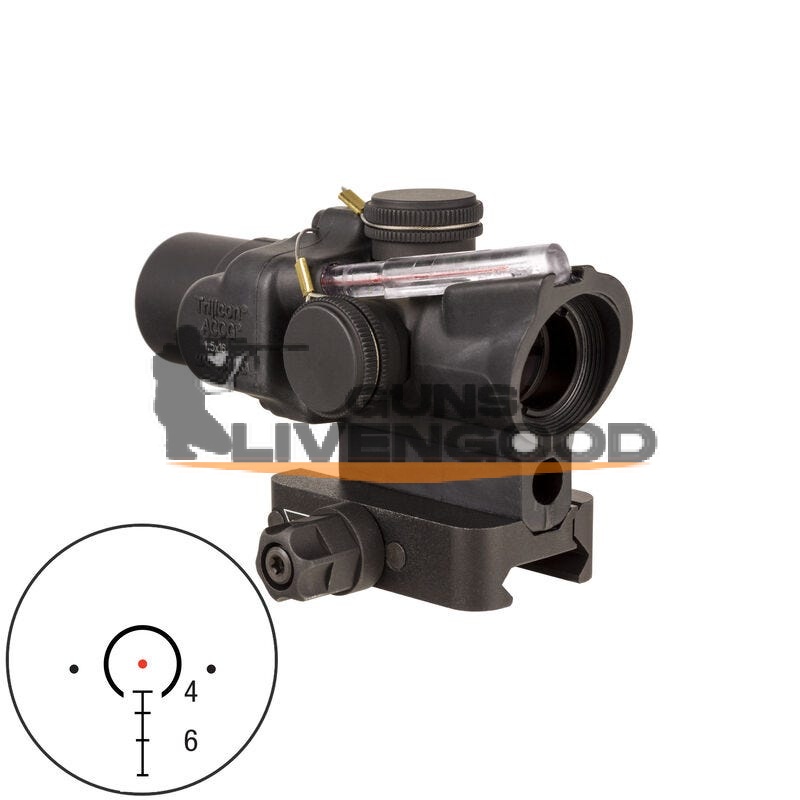 Trijicon 1.5x16S Compact ACOG Scope Red RTR 223 Reticle with Q-LOC Mount