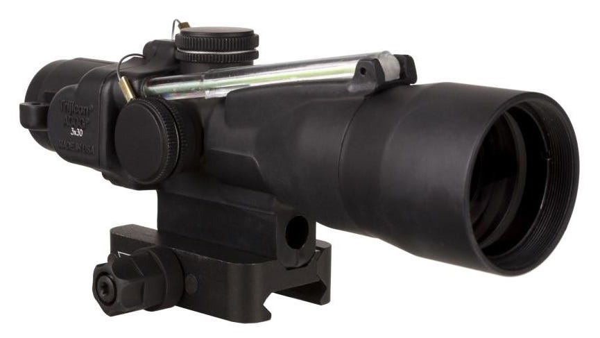 Trijicon Compact ACOG 3x30 Rifle Scope Illuminated Green Crosshair .223/69gr. w/ Mount