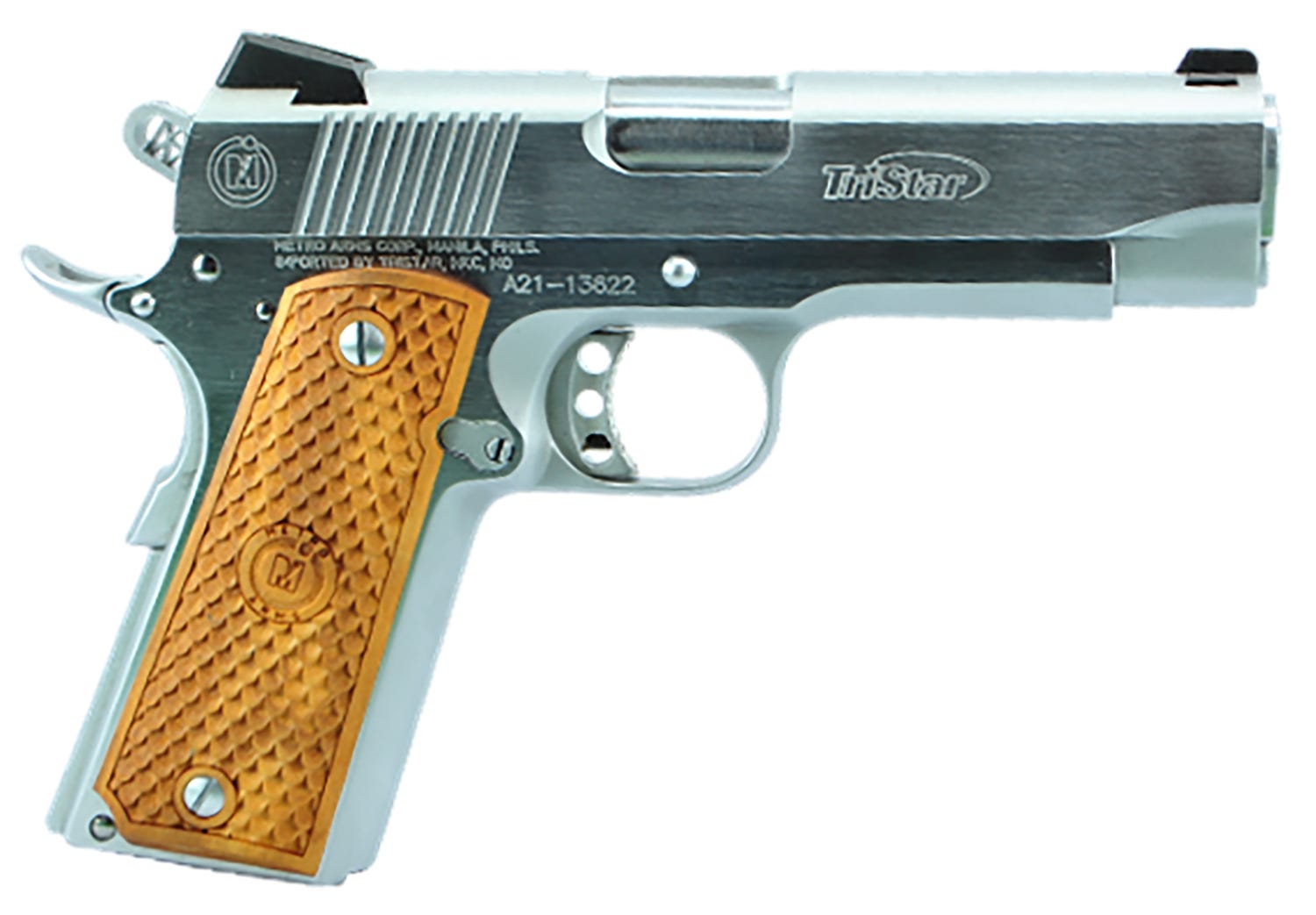 Tristar American Classic Commander Chrome .45 ACP 4.25" Barrel 8-Rounds