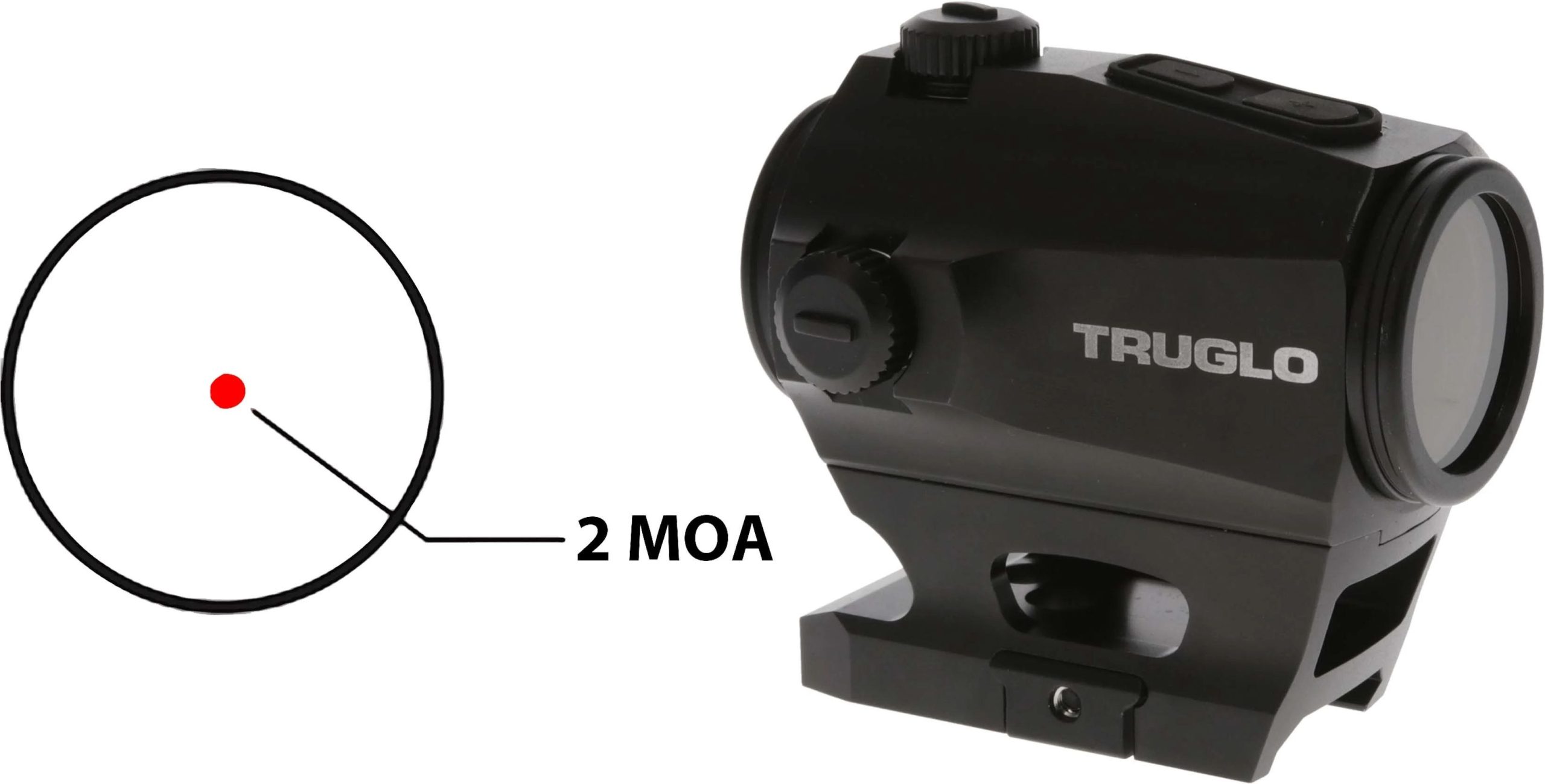 Truglo Tru-Tec Red Dot Sight 2 MOA Dot Reticle