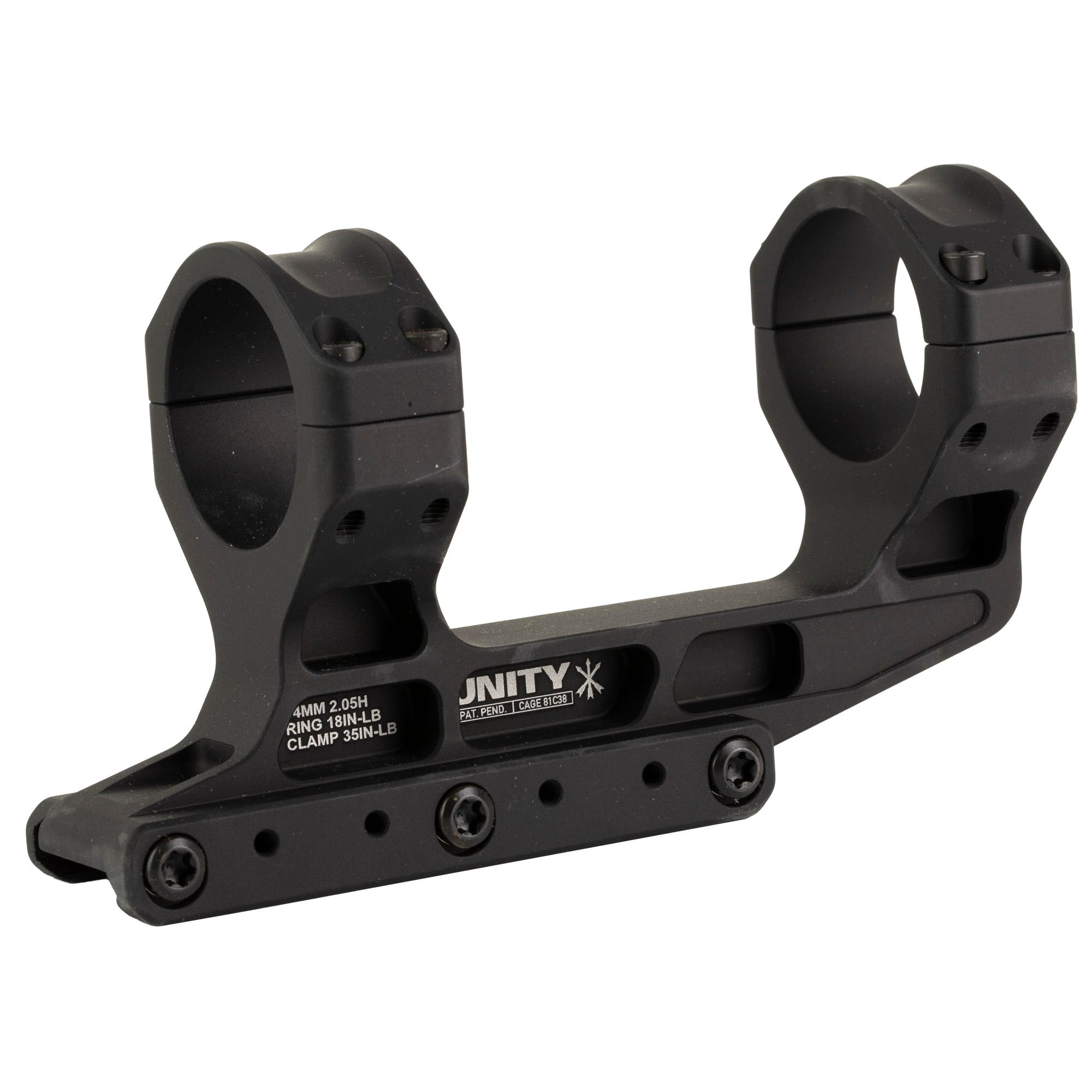 Unity Tactical FAST LPVO Mount 34mm 2.05" Optical Height