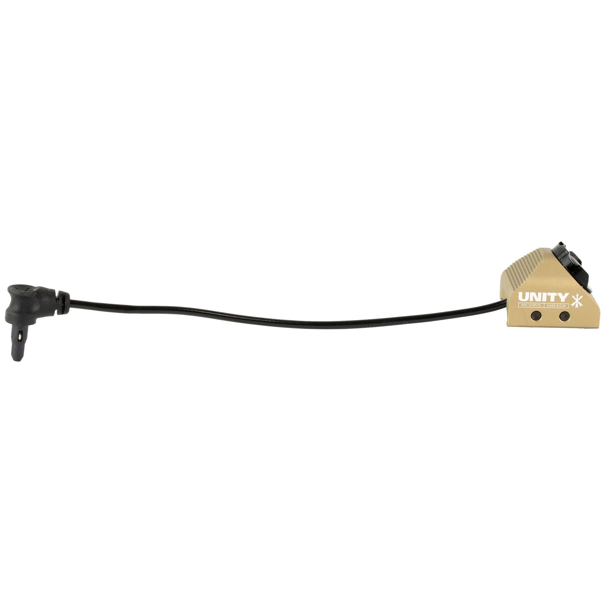 Unity Tactical Hot Button Flat Dark Earth for MILSPEC Crane Laser Ports Picatinny
