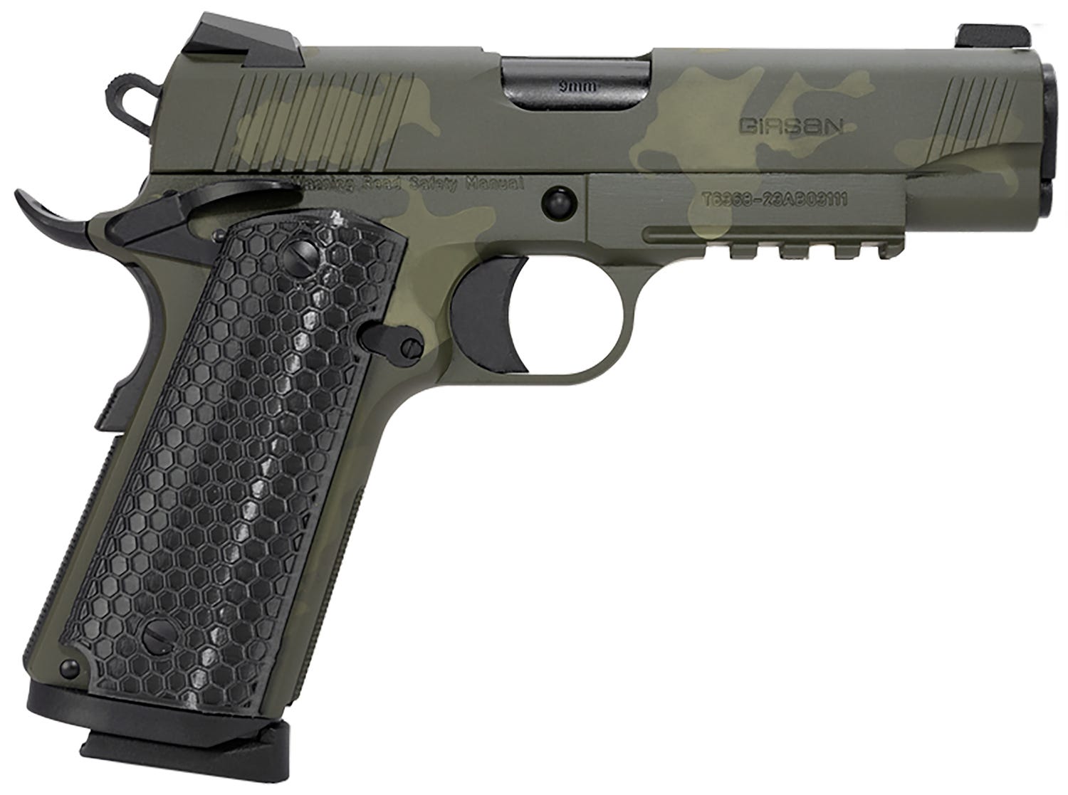 EAA Corp MC1911C Untouchable OD Green Camo 9mm 4.4" Barrel 9-Rounds
