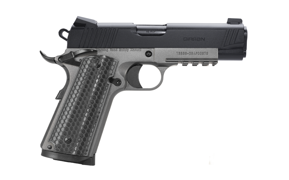 Girsan MC1911C Untouchable Tungsten / Black .45 ACP 4.4" Barrel 8-Rounds