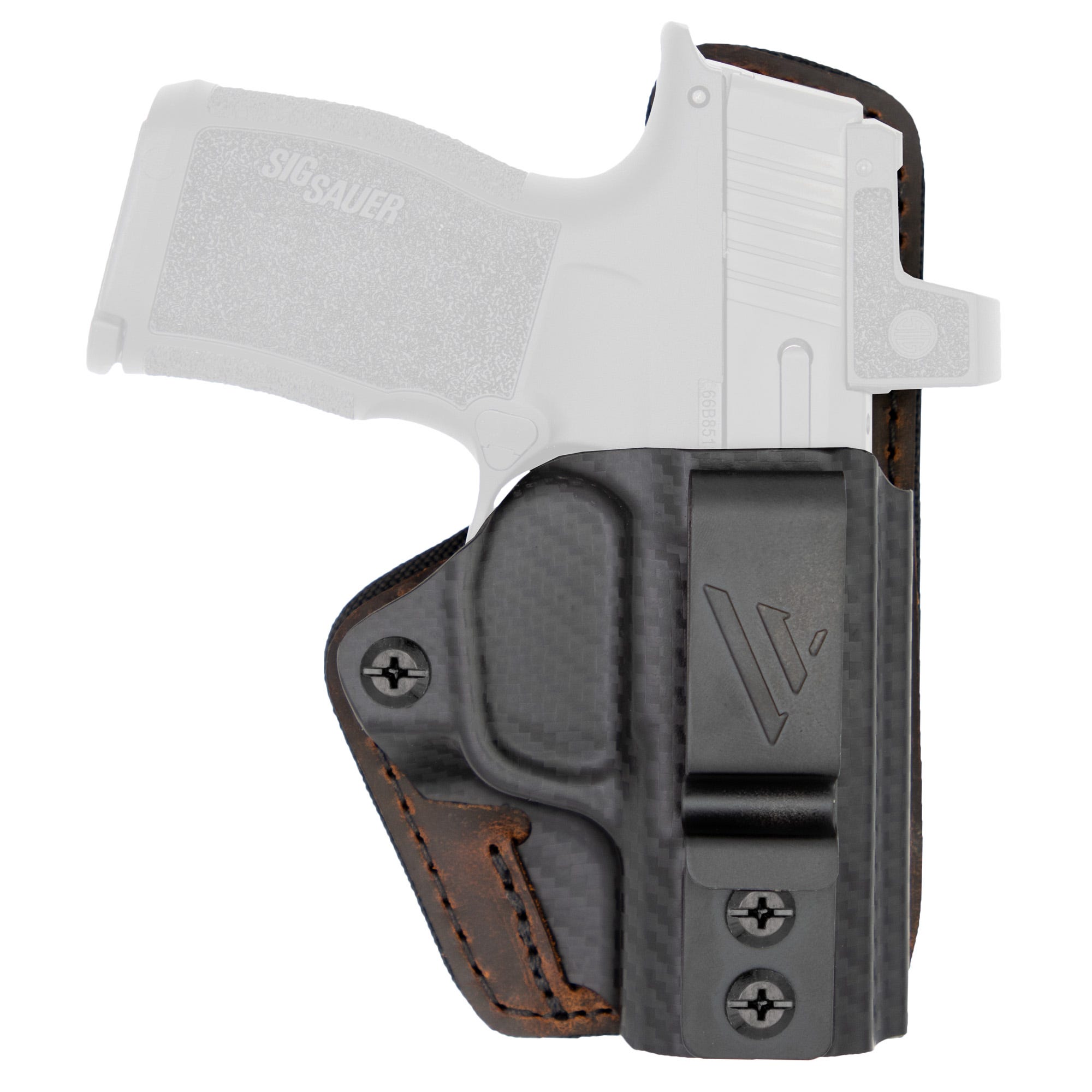 Versa Carry Comfort Flex Custom IWB Brown Fits Sig P365 Macro