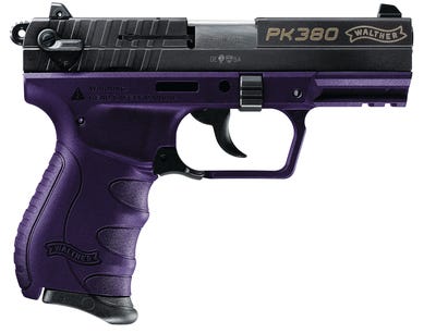 Walther PK380 Purple/Black Pantone 269C 380ACP 3.66-inch 8Rnd