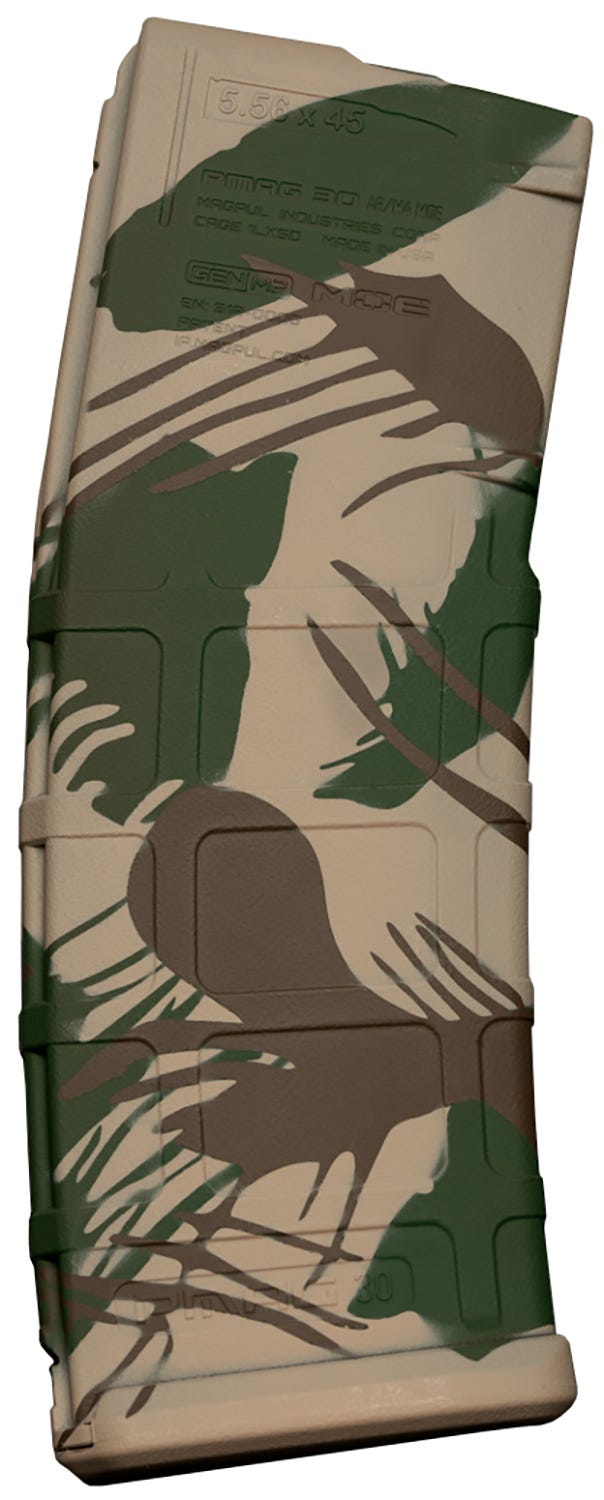 Weapon Works PMAG GEN M2 MOE Rhodesian Brushstroke 5.56 / .223 Rem 30-Rounds