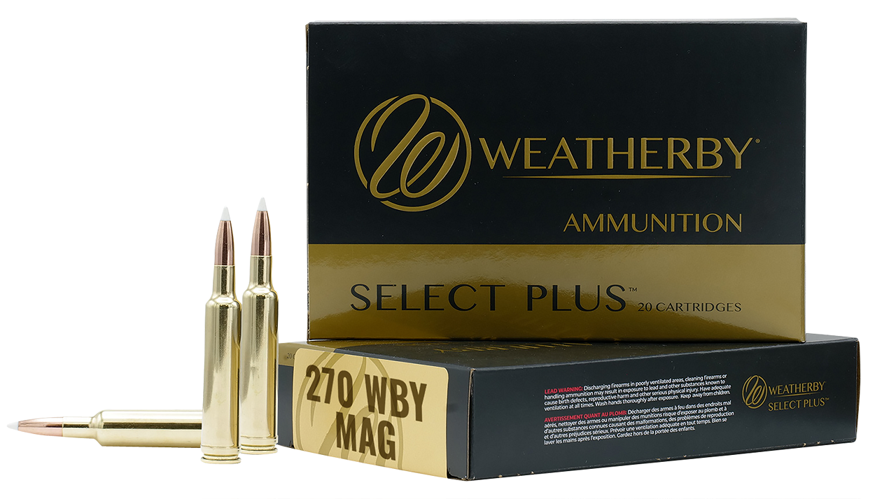 Weatherby Select Plus .270 Weatherby Magnum 130 Grain 20-Rounds Barnes TSX LF