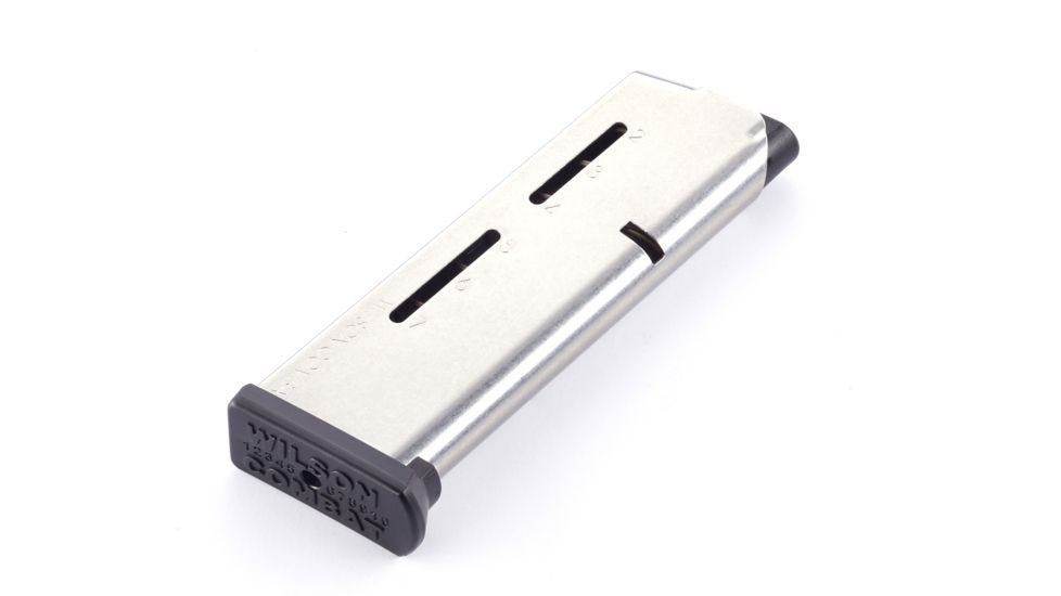 Wilson Combat 47C 1911 45 ACP 1911 Government 7 Rounds Stainless Detachable Steel Base Pad