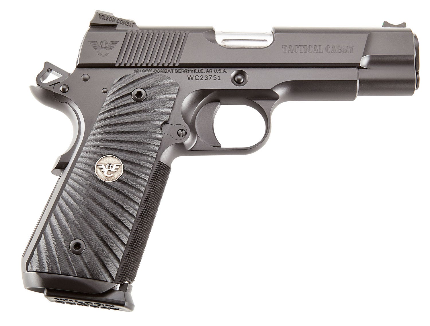 Wilson Combat Commander Tactical Carry Black .45 ACP 4.25" Barrel 8-Rounds G10 Starburst Grip