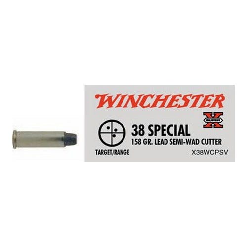 Winchester Super-X 38SPL 158GR LD SWC 50rds