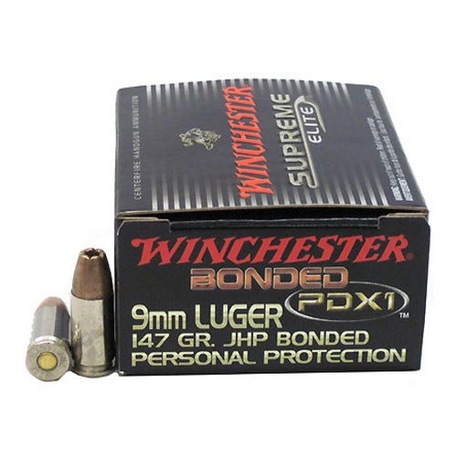 Winchester Supreme ELT 9mm 147GR PDX1 20rds