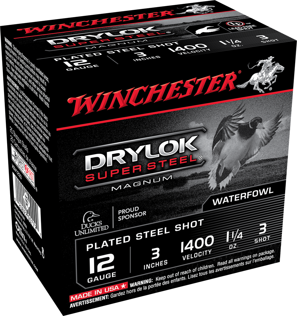 Winchester Drylok Super Steel Magnum 12 GA #3-Shot 25-Rounds 3"
