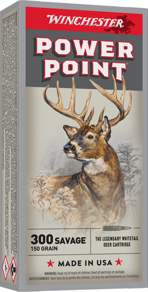 Winchester Power Point Brass .300 SAV 150 Grain 20-Rounds PP