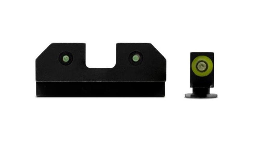 XS Sight Systems RAM Night Sights Green / Orange for Glock 17 / 19 / 22-24 / 26-27 / 31-36 / 38