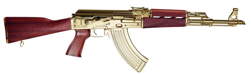 Zastava USA ZPAPM70 24 Carat Gold Plated 7.62 X 39 16.3" Barrel 30-Rounds