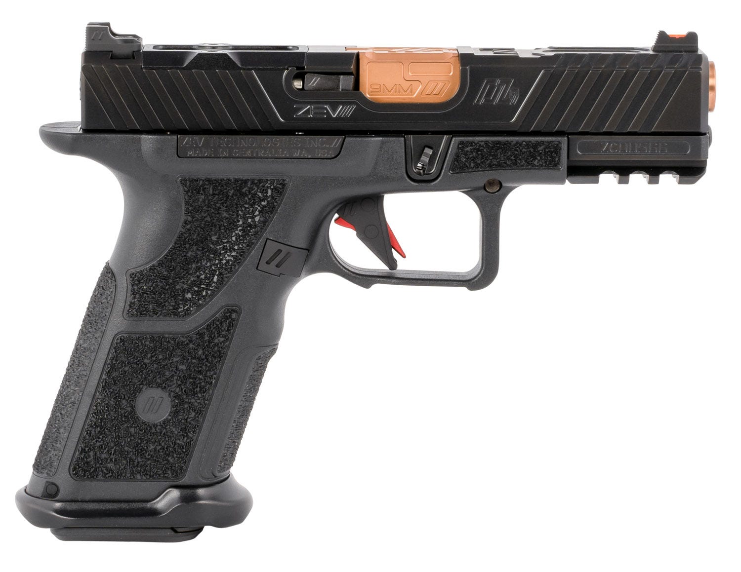 Zev Technologies OZ9 Compact Bronze 9mm 4" Barrel 17-Rounds