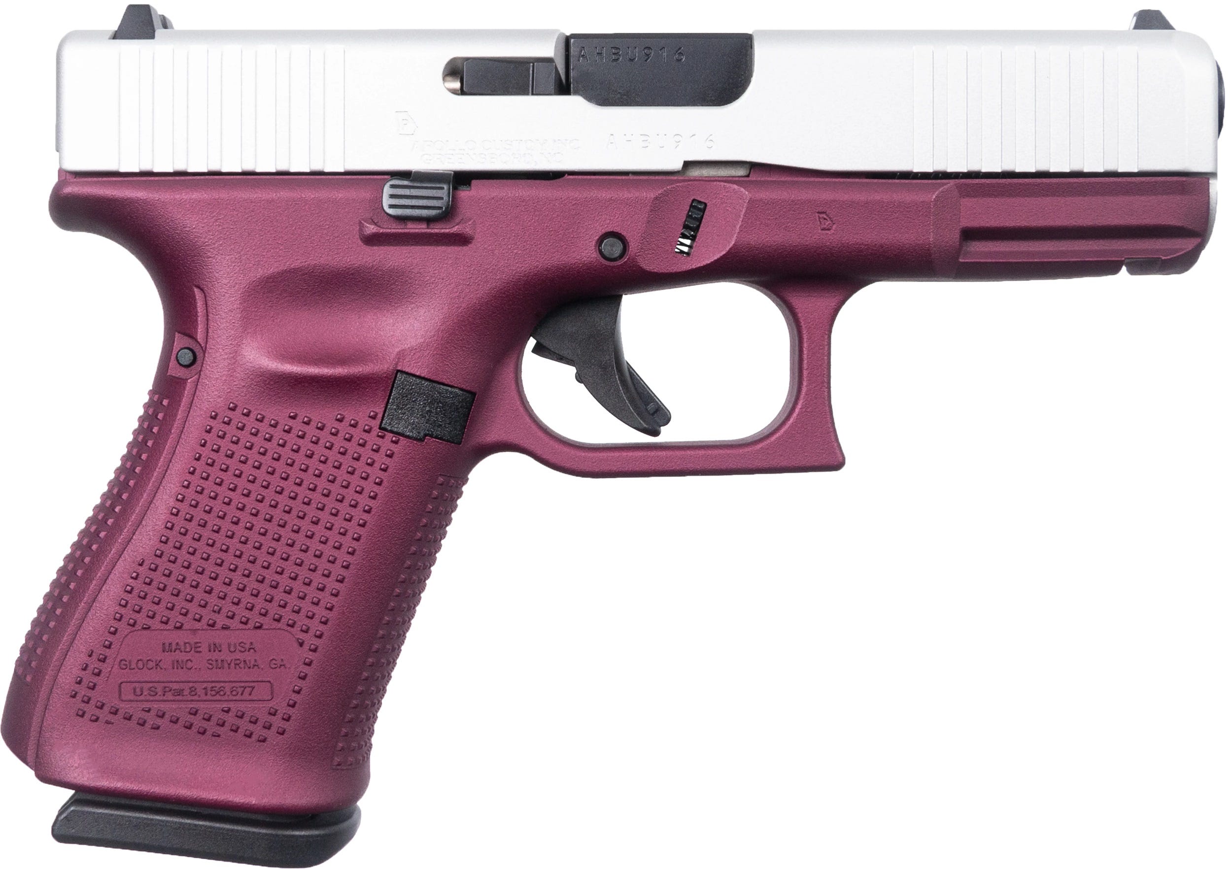 Glock 19 Gen5 Black Cherry / Aluminum 9mm 4.02" Barrel 15-Rounds - Image 2