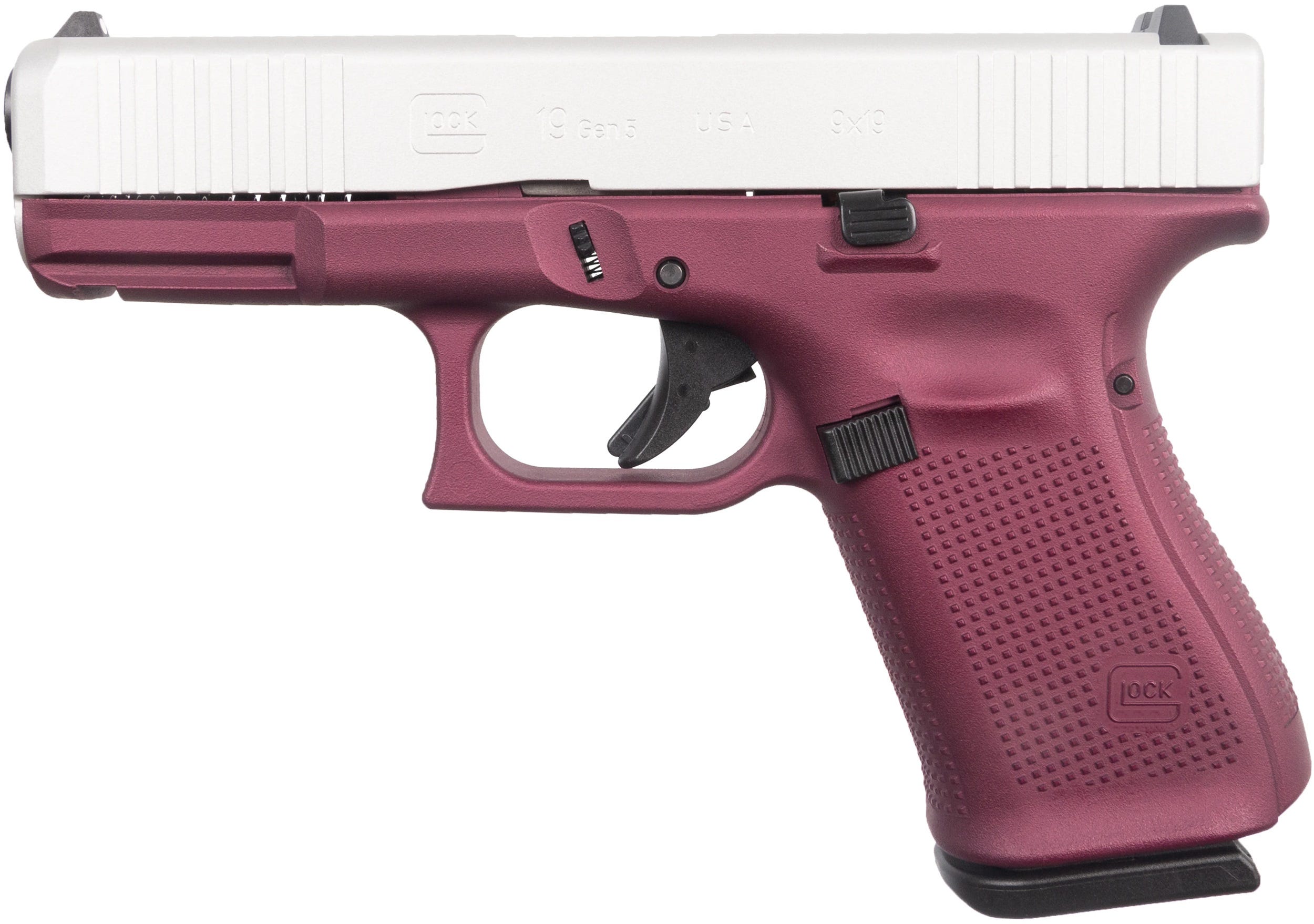 Glock 19 Gen5 Black Cherry / Aluminum 9mm 4.02" Barrel 15-Rounds - Image 3