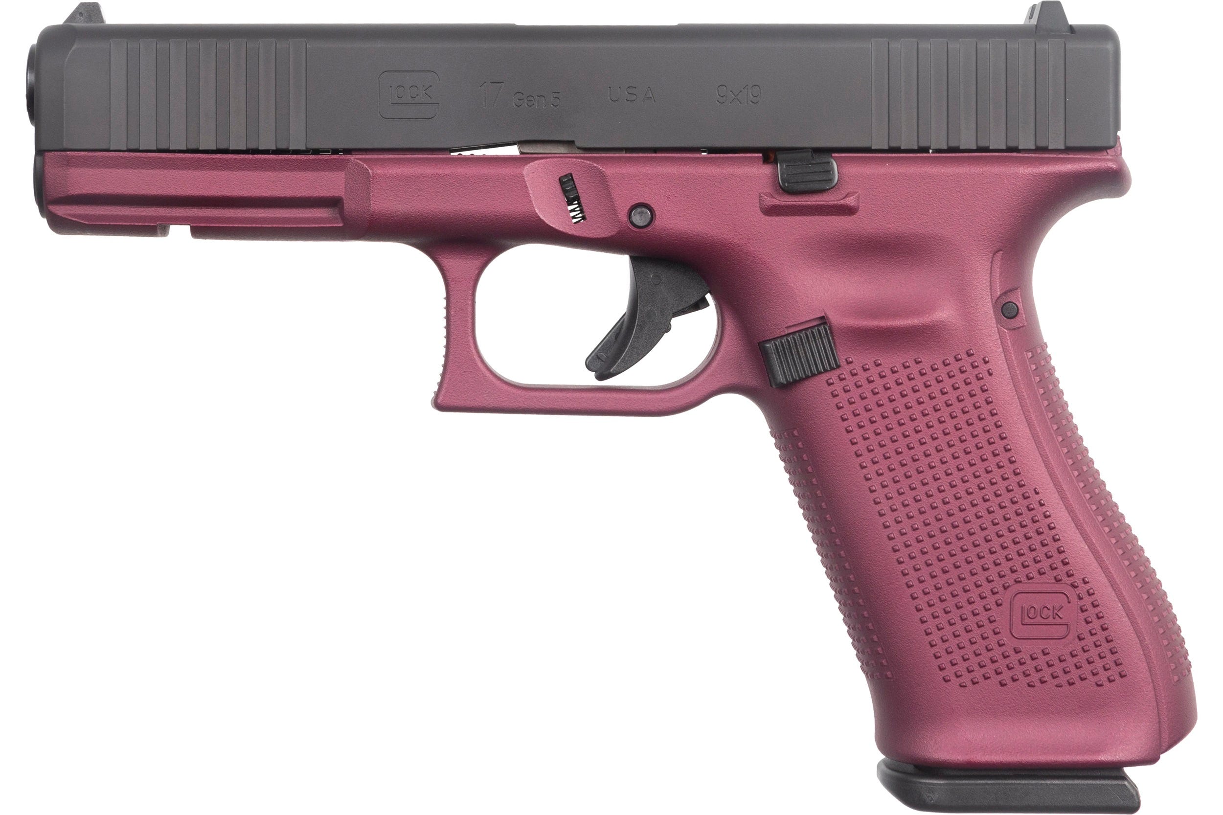 Glock 17 Gen5 Black Cherry / Armor Black 9mm 4.49" Barrel 17-Rounds - Image 3
