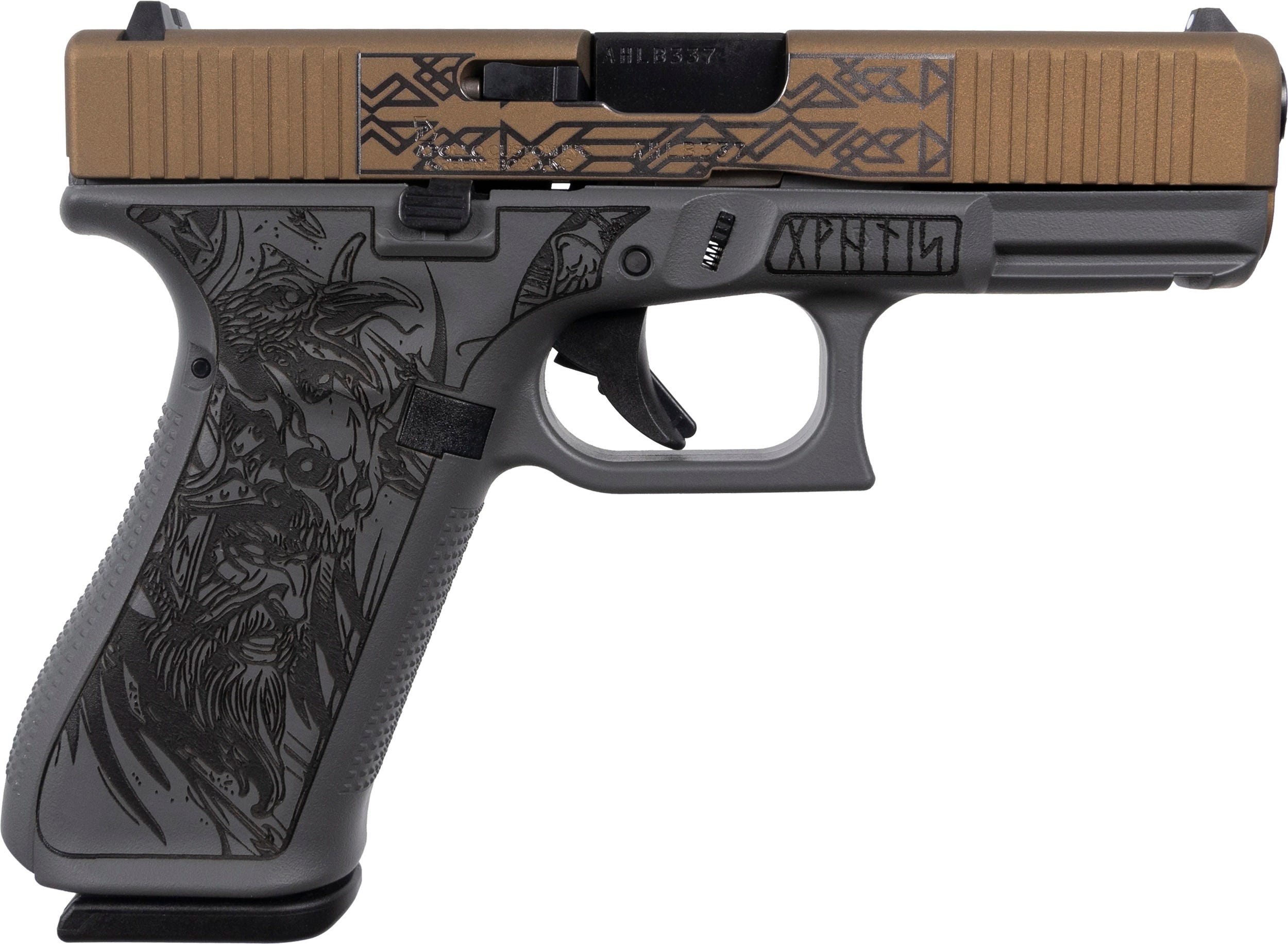 Glock 45 "Viking" Bronze / Grey 9mm 4.02" Barrel 17-Rounds - Image 2