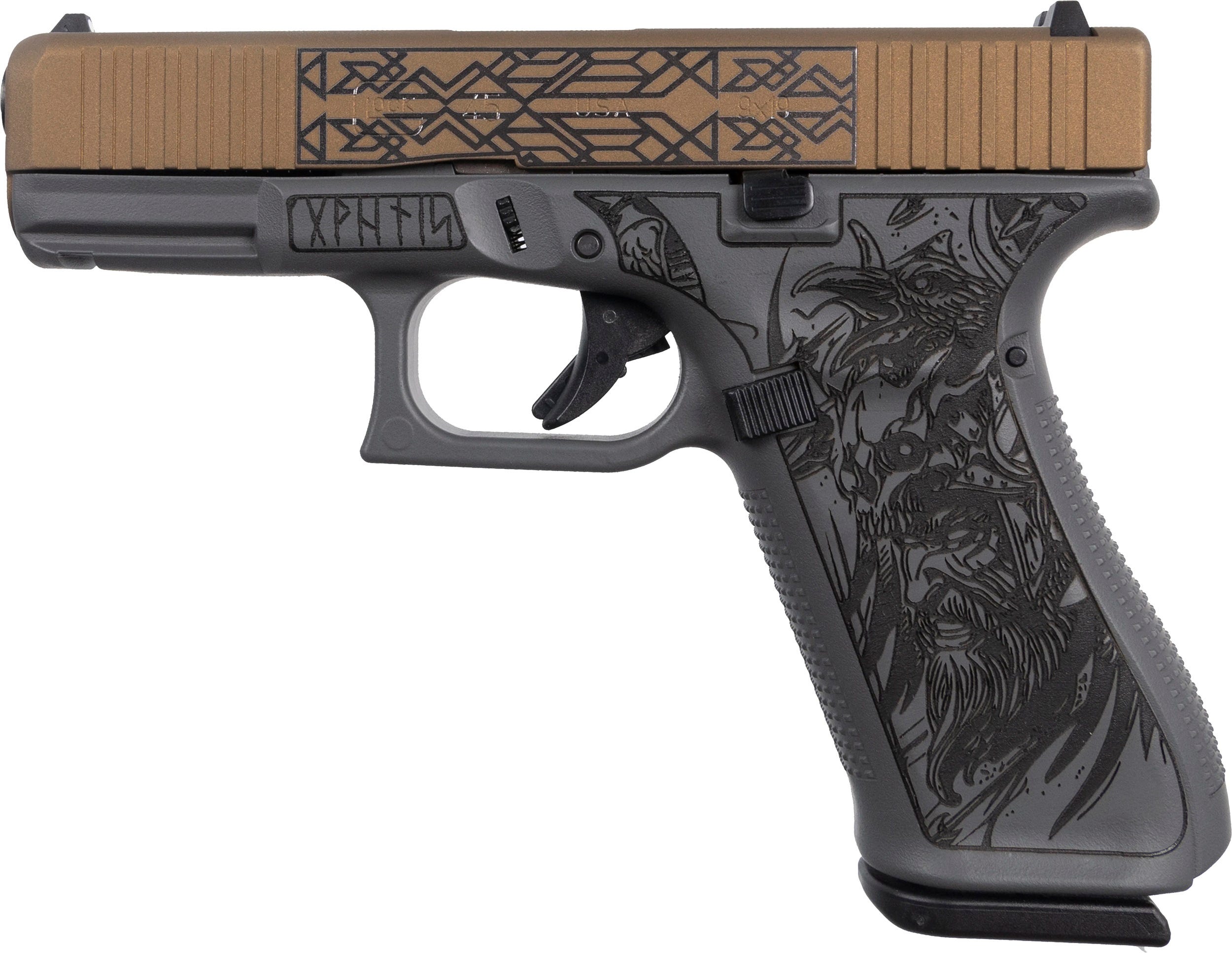 Glock 45 "Viking" Bronze / Grey 9mm 4.02" Barrel 17-Rounds - Image 3