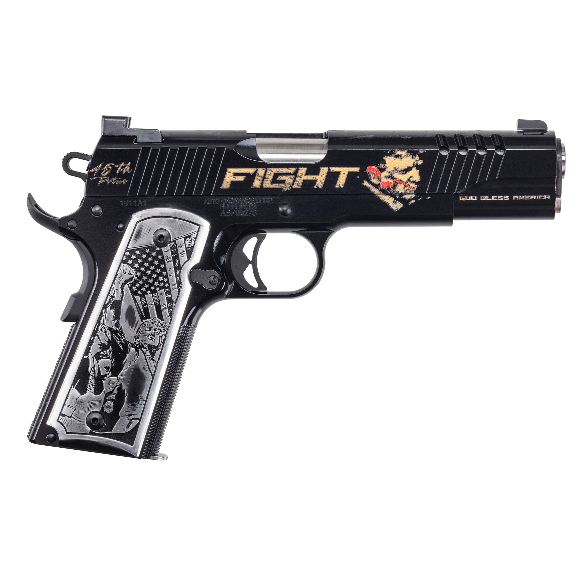 Auto-Ordnance 1911 Trump Fight .45 ACP 5" Barrel 7-Rounds - Image 3