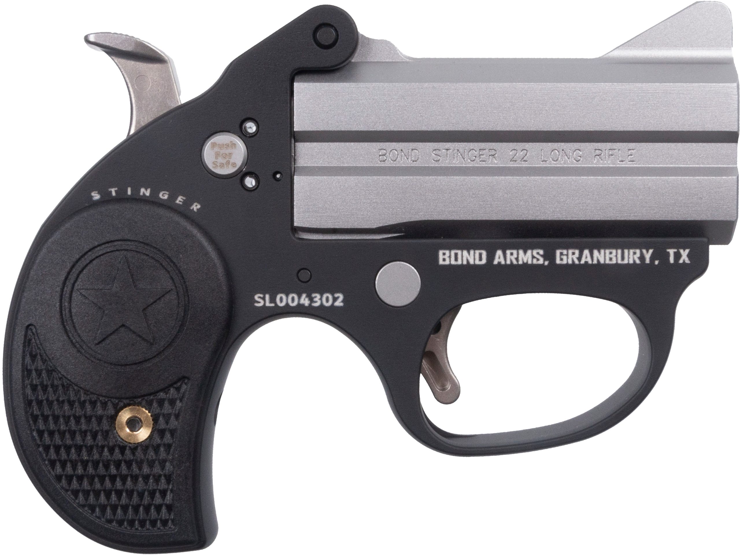 Bond Arms Stinger Black / Stainless .22 LR 3" Barrel 2-Rounds