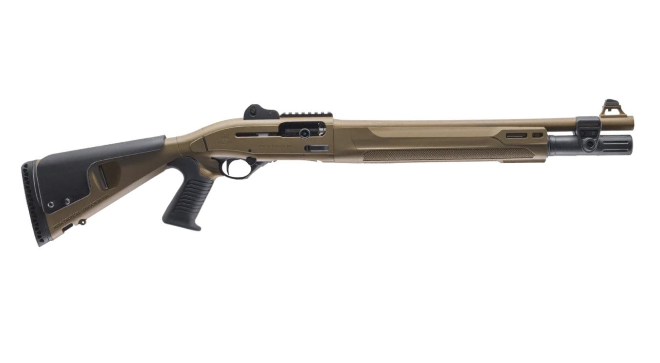 Beretta 1301 Tac Mod 2 Flat Dark Earth 12 GA 18.5" Barrel 7-Rounds w/ Pistol Grip