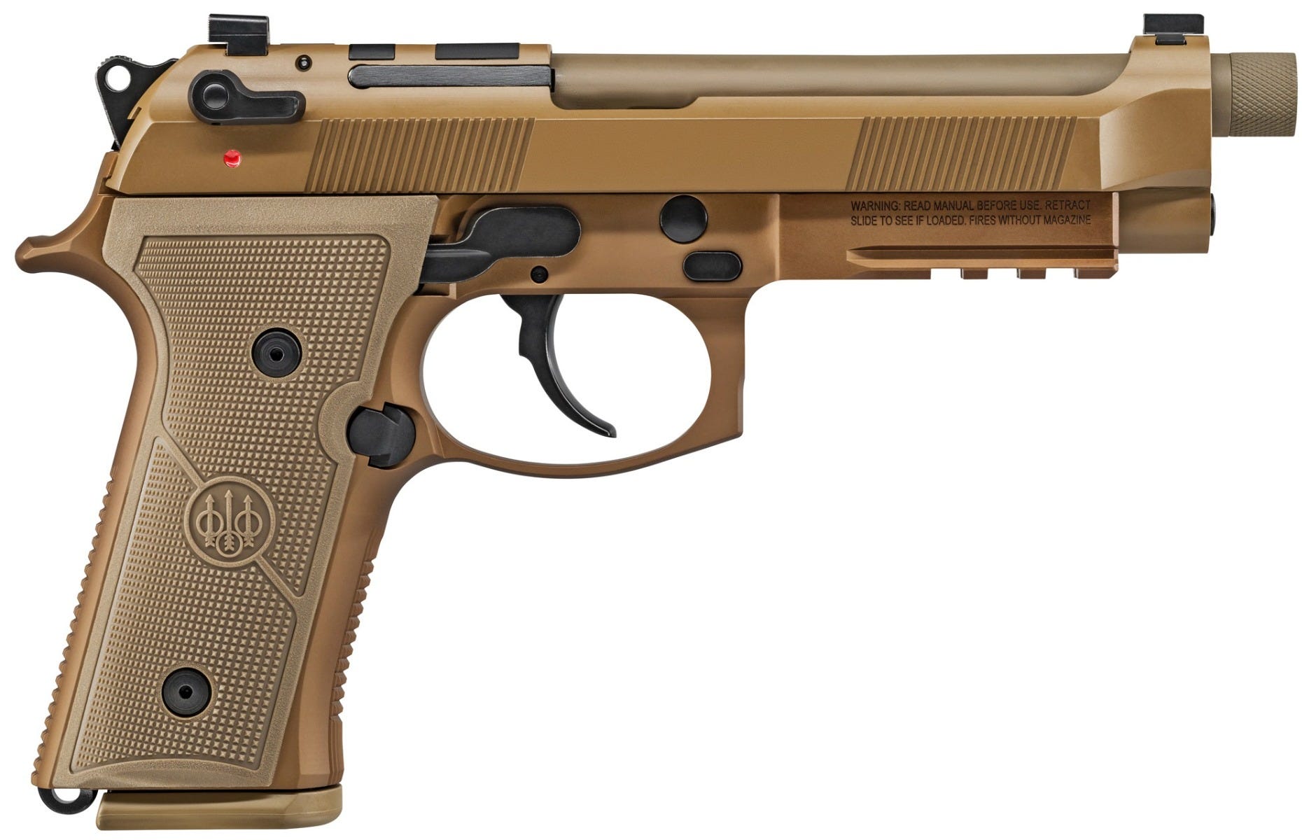 Beretta M9A4 G Flat Dark Earth 9mm 5" Barrel 18-Rounds Night Sights