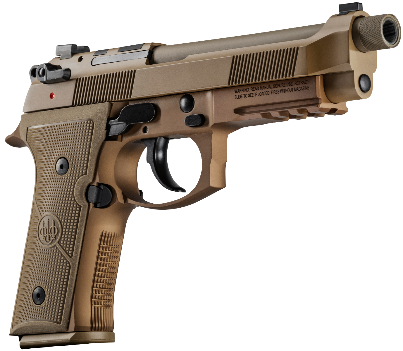 Beretta M9A4 G Flat Dark Earth 9mm 5" Barrel 18-Rounds Night Sights - Image 3