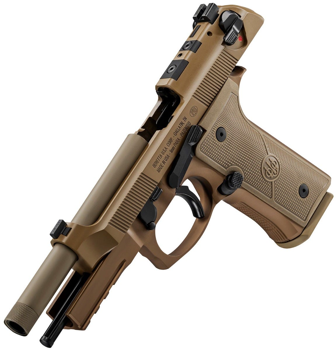 Beretta M9A4 G Flat Dark Earth 9mm 5" Barrel 18-Rounds Night Sights - Image 5