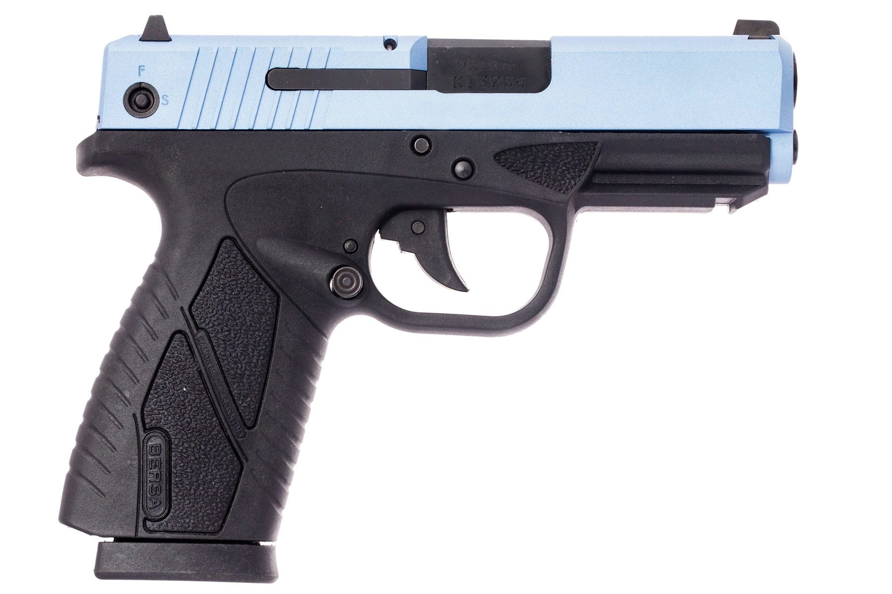 Bersa BPCC Powder Blue 9mm 3.3" Barrel 8-Rounds