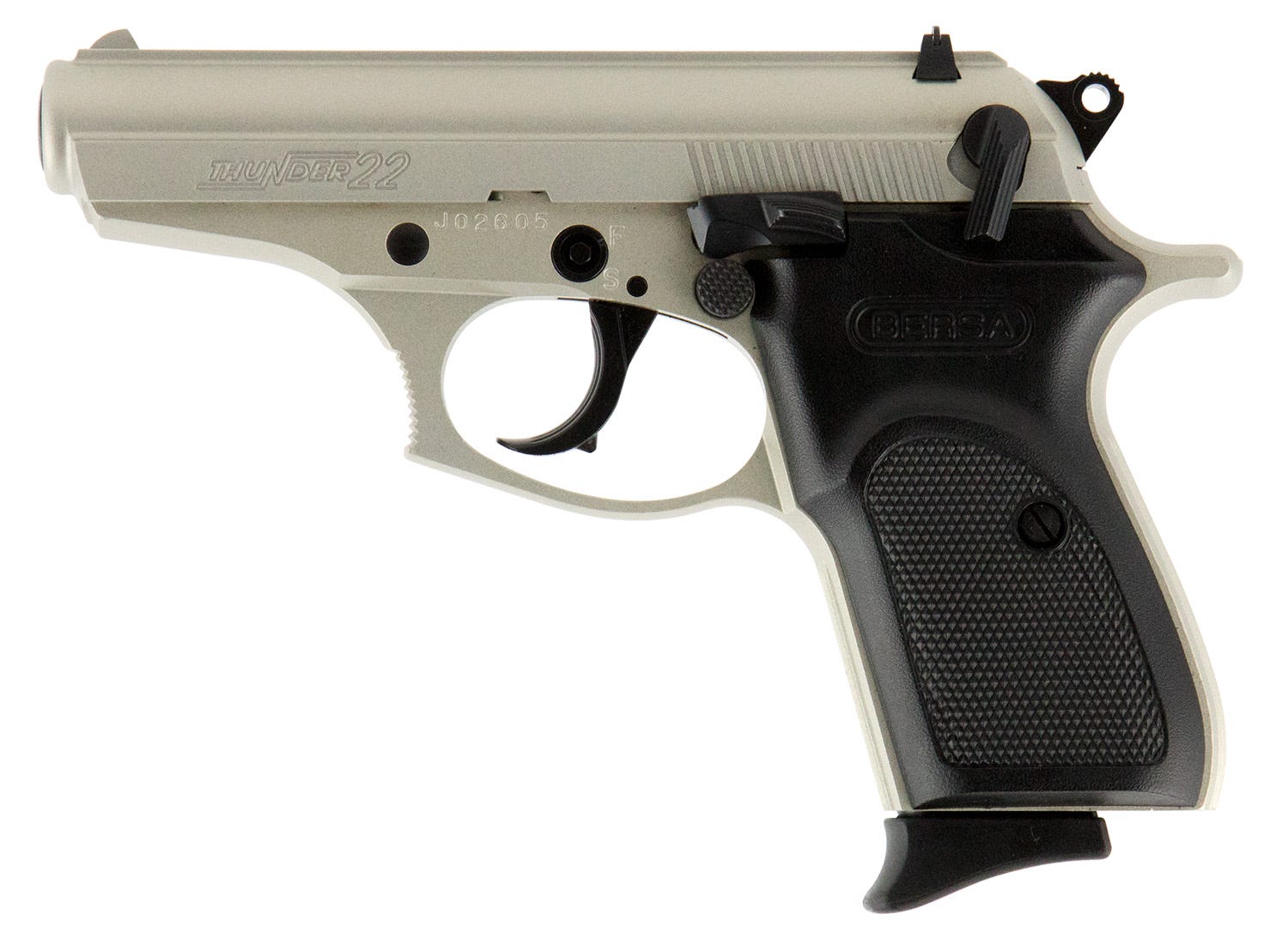 Bersa Thunder Nickel .22 LR 3.5" Barrel 10-Rounds - Image 2