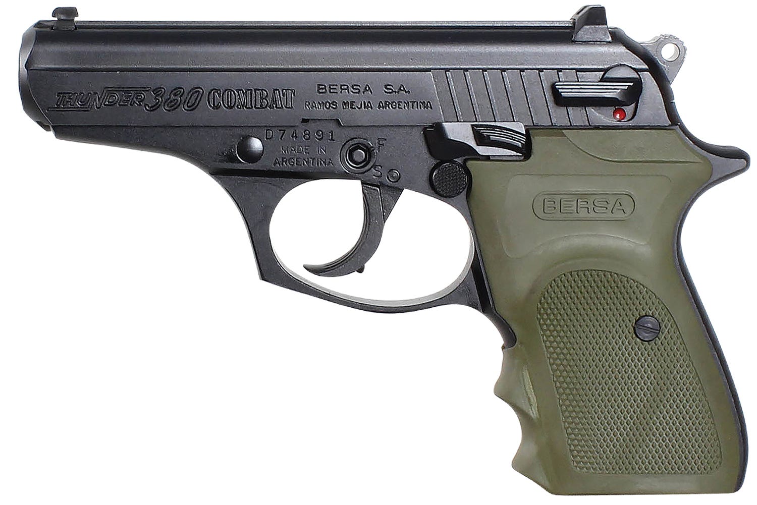 Bersa Thunder Combat OD Green .380 ACP 3.5" Barrel 8-Rounds - Image 2