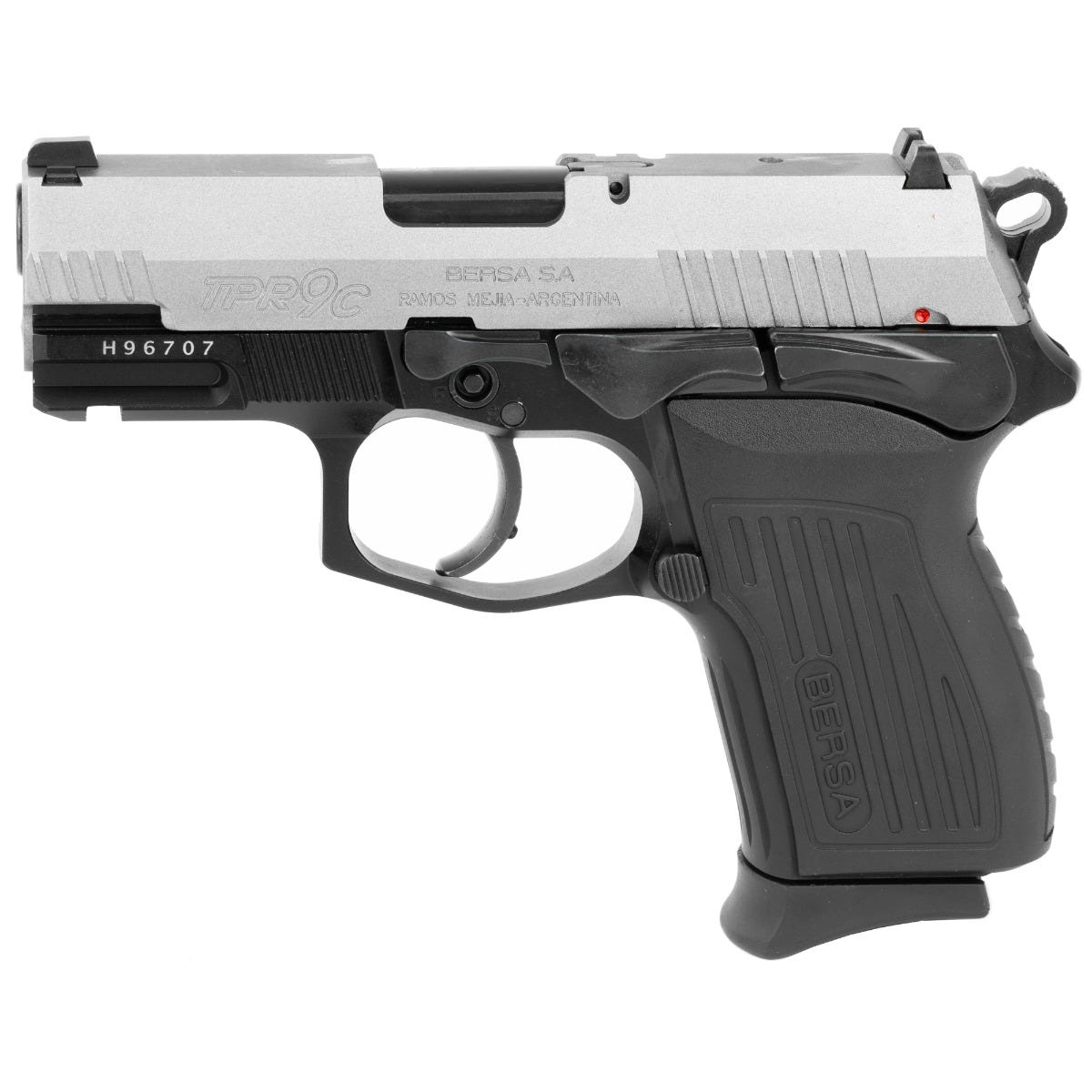 Bersa TPR9C Compact Nickle/Black 9mm 3.5" Barrel 13-Rounds - Image 2