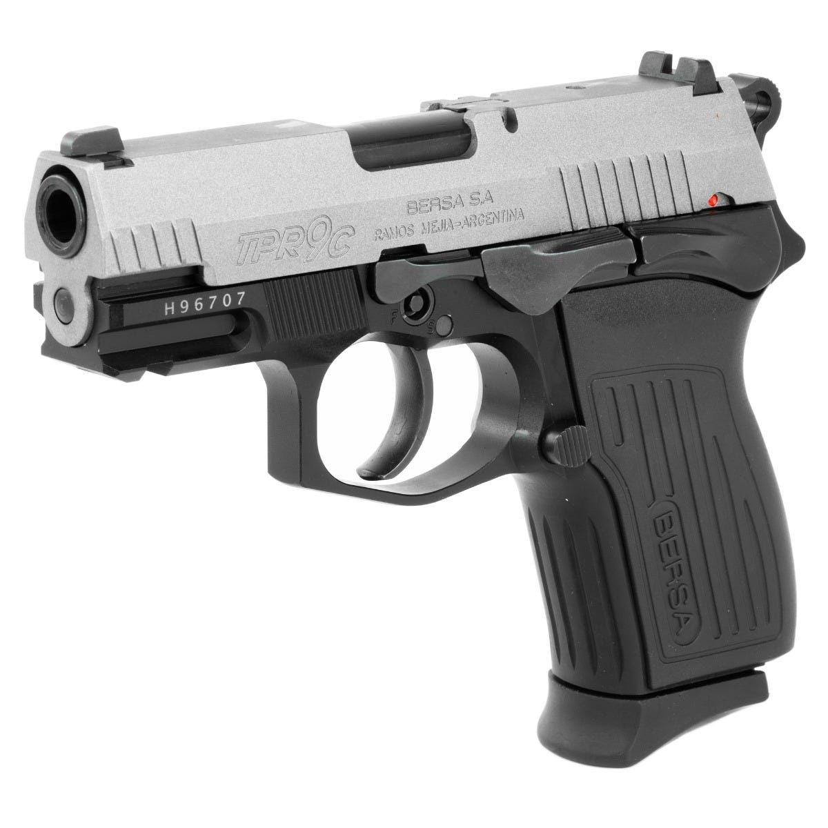 Bersa TPR9C Compact Nickle/Black 9mm 3.5" Barrel 13-Rounds - Image 3