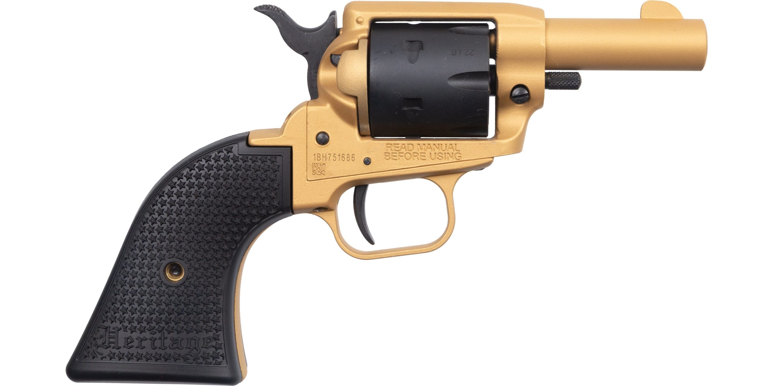 Heritage Firearms Barkeep Gold .22 LR 2" Barrel 6-Rounds - Image 2