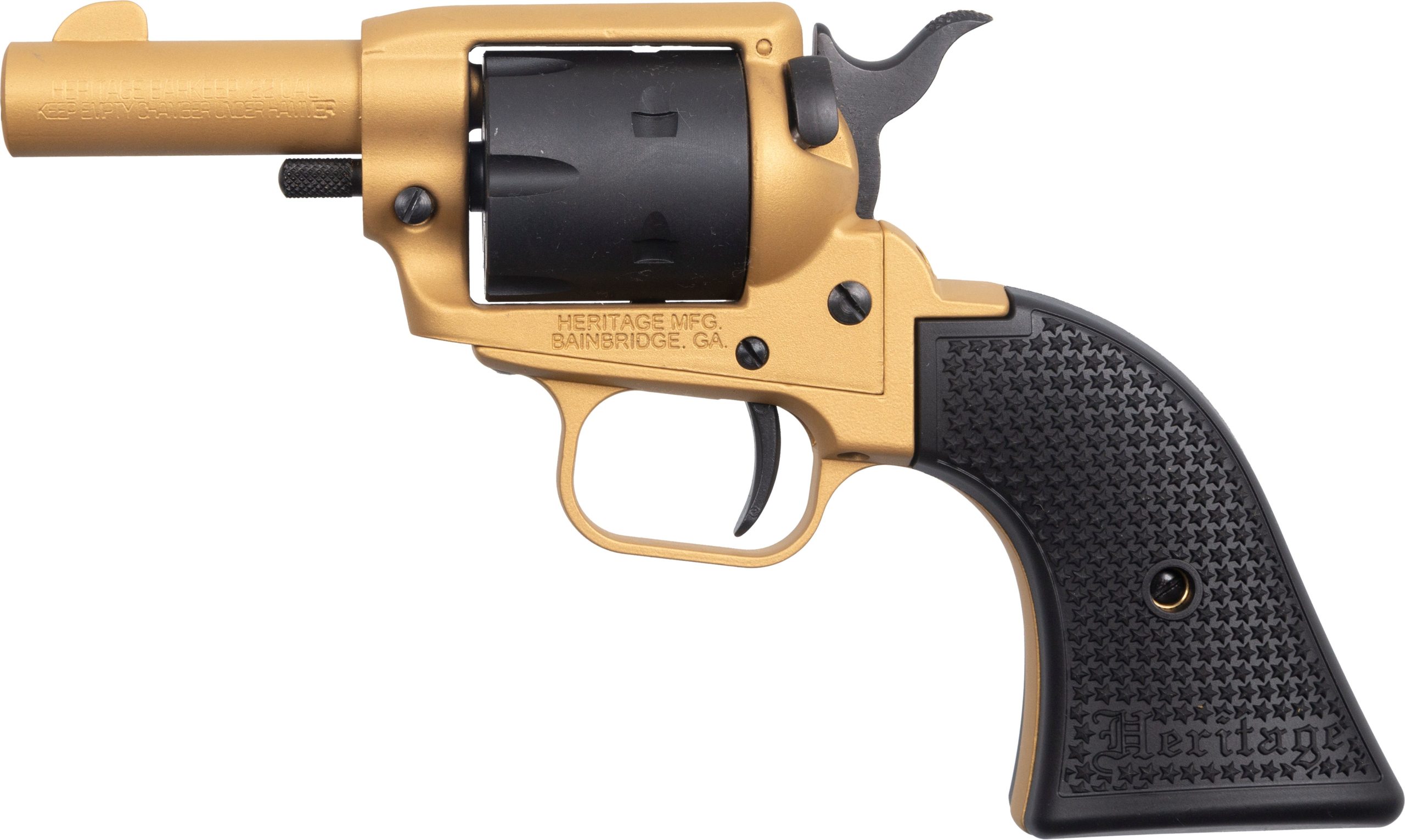 Heritage Firearms Barkeep Gold .22 LR 2" Barrel 6-Rounds - Image 3