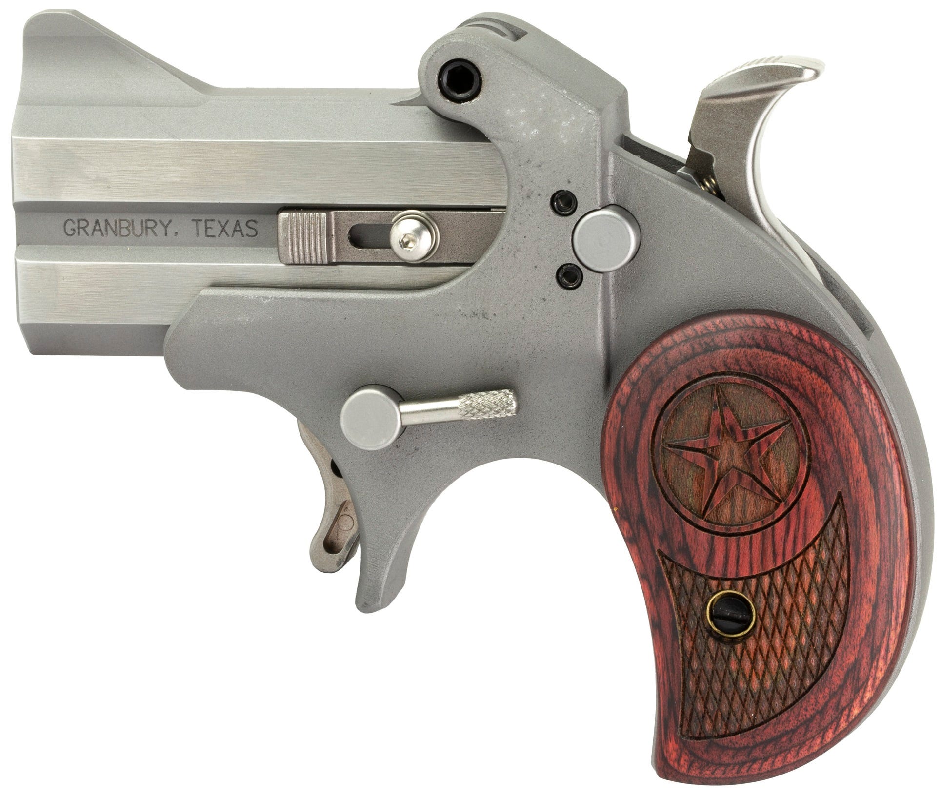 Bond Arms Rawhide Stainless .357 Mag / .38 SPL 2.5" Barrel 2-Rounds Rosewood Grips - Image 2