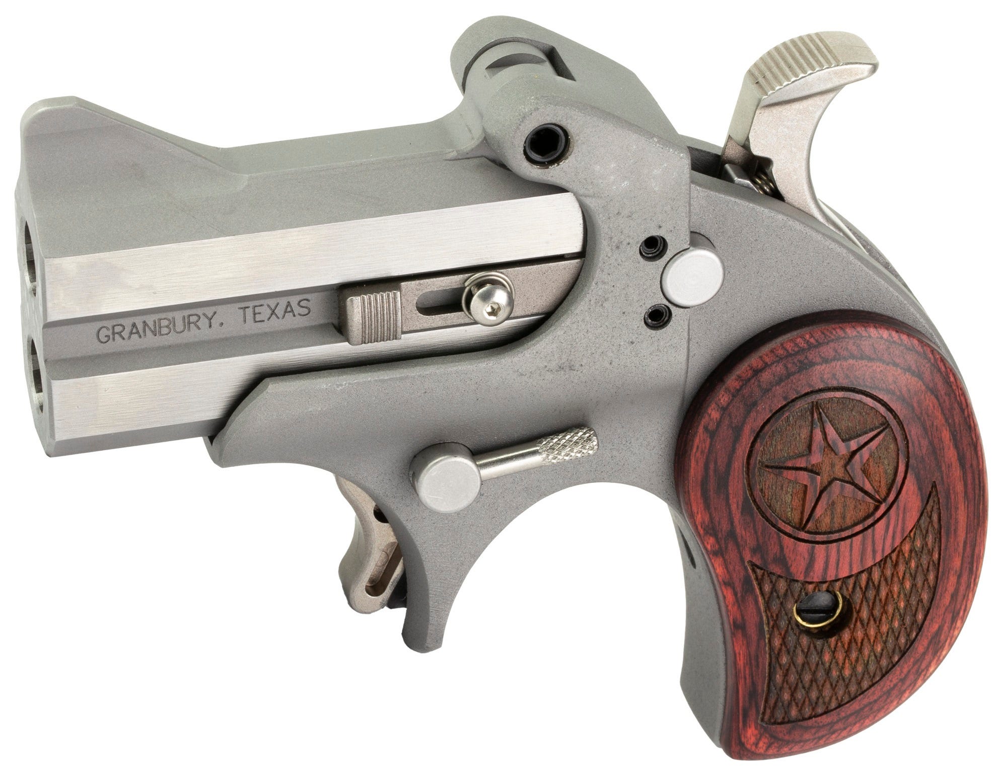 Bond Arms Rawhide Stainless .357 Mag / .38 SPL 2.5" Barrel 2-Rounds Rosewood Grips - Image 3