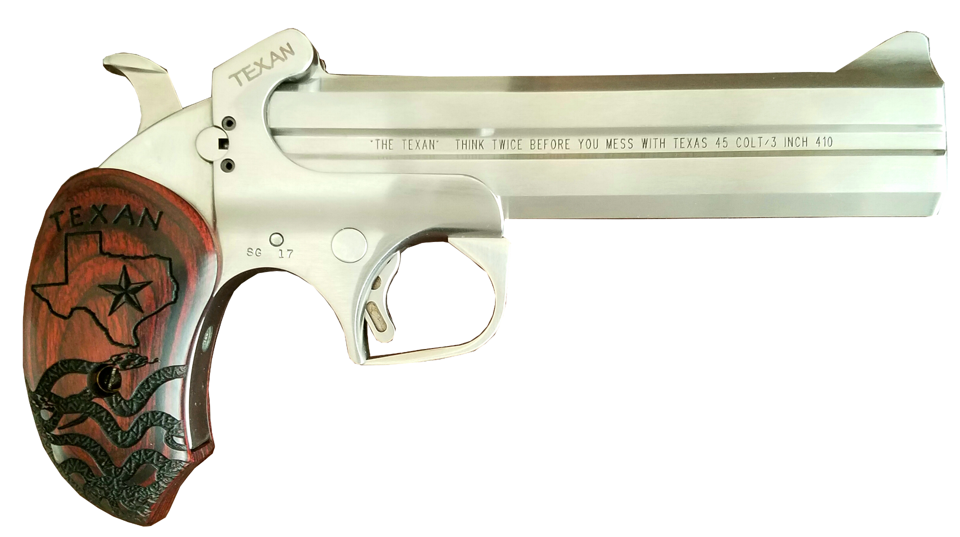 Bond Arms Texan Stainless .45 LC / .410 GA 6-inch 2Rds