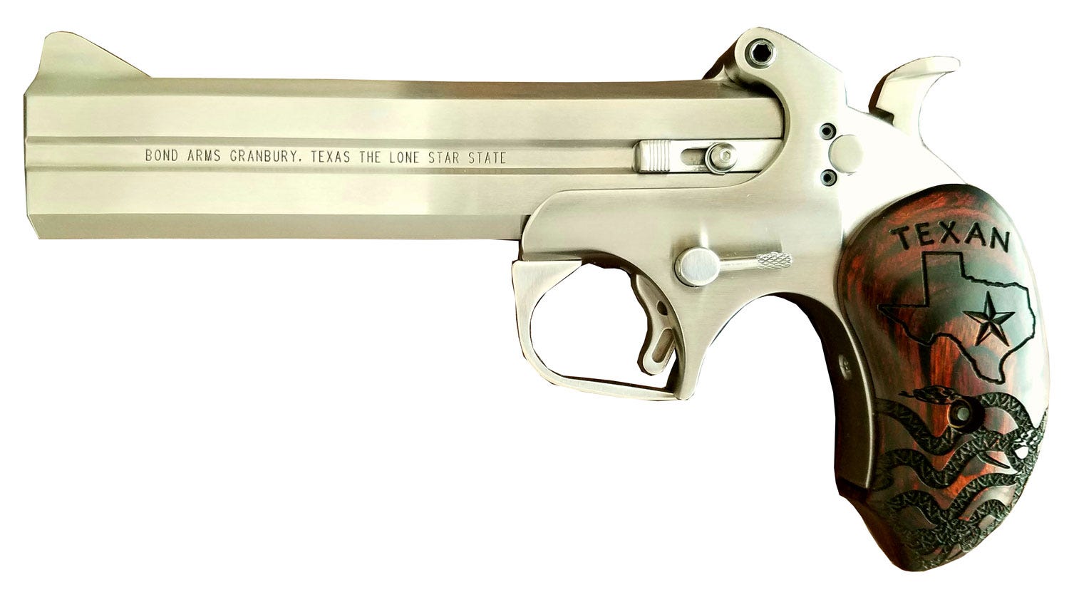 Bond Arms Texan Stainless .45 LC / .410 GA 6-inch 2Rds - Image 2