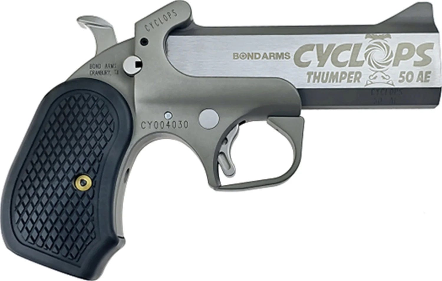 Bond Arms Cyclops Stainless .50 AE 4.25" Barrel 1-Rounds