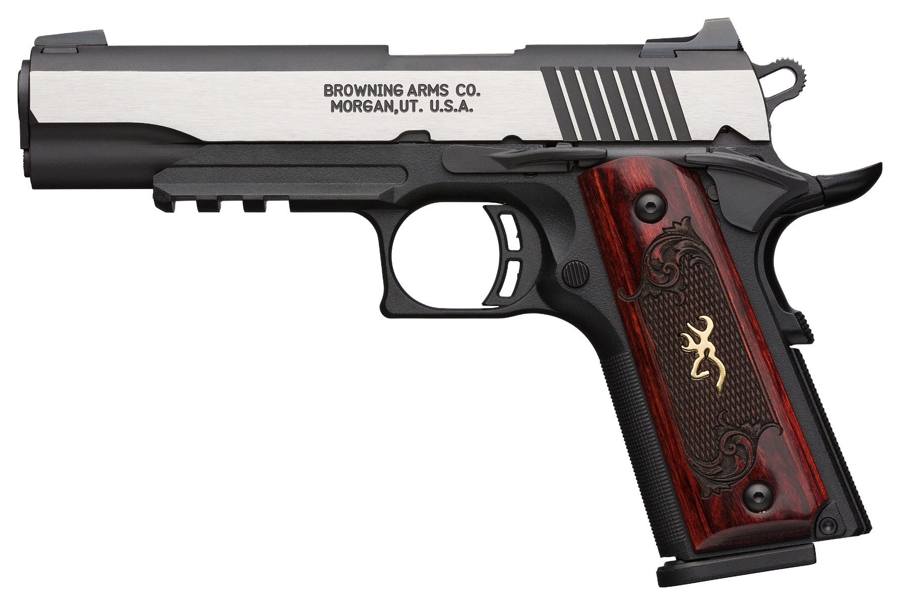 Browning 1911-380 Black Label Medallion Pro Stainless .380 ACP 4.25" Barrel 8-Rounds - Image 2
