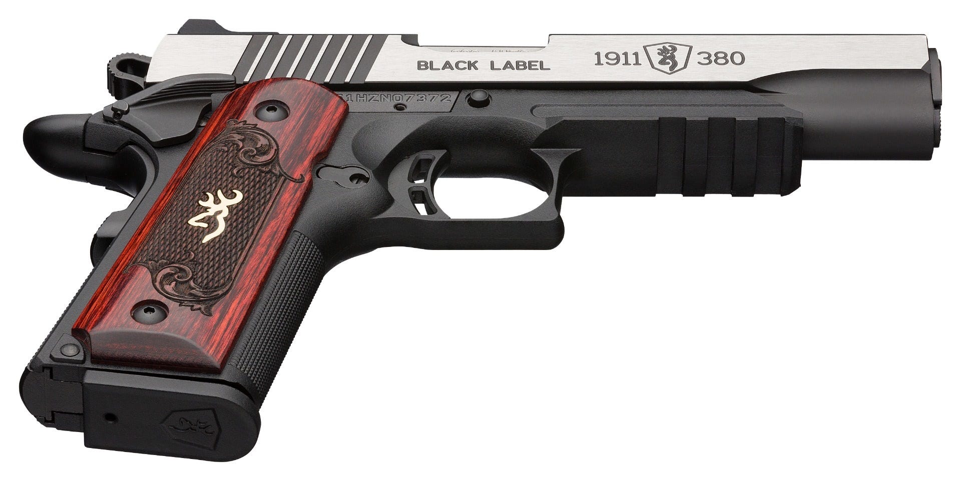 Browning 1911-380 Black Label Medallion Pro Black / Stainless .380 ACP 4.25" Barrel 8-Rounds - Image 3