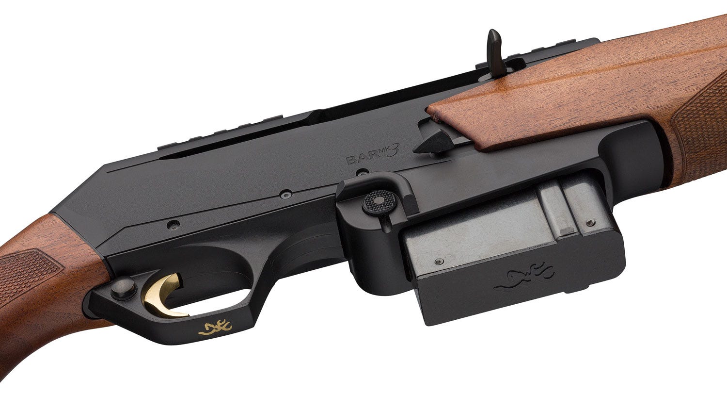 Browning BAR Mark3 Walnut .308 Win 18" Barrel 10-Rounds Gold Plated Trigger - Image 3
