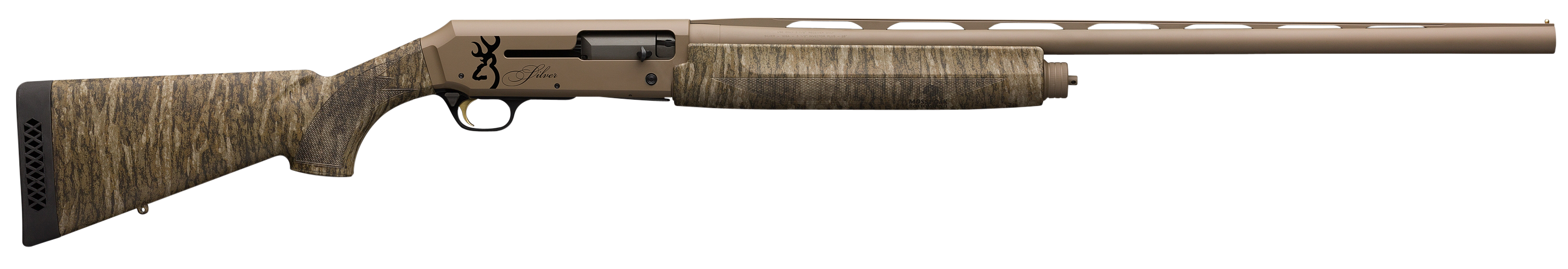 Browning Silver Field Mossy Oak Bottomlands / Flat Dark Earth 12 GA 26" Barrel 4-Rounds