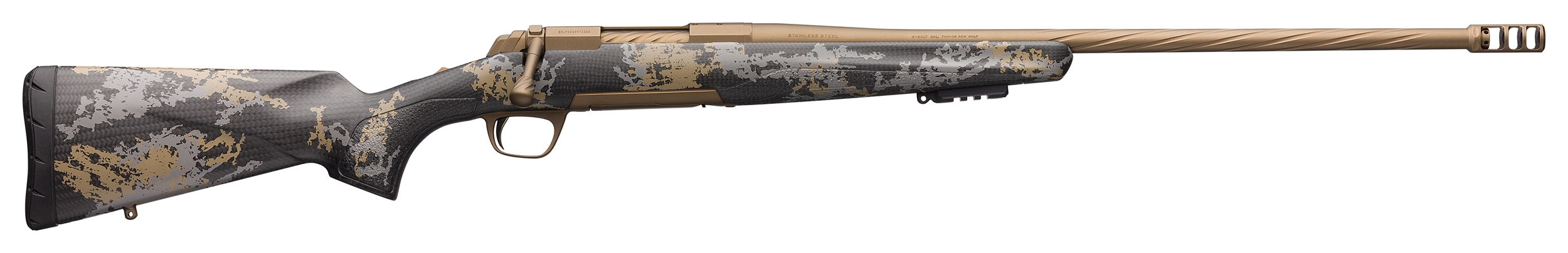 Browning X-Bolt Mountain Pro Accent Graphic Black / Burnt Bronze 6.5 PRC 22" Barrel 3-Rounds